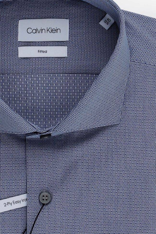 calvin klein Hemd Herren Calvin Klein Regular Halb Unifarben 100% Baumwolle kragen Französisch Lange Ärmel Riesige Rabatte