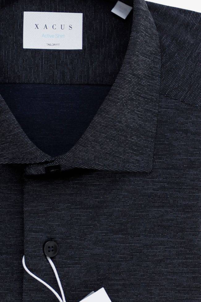 xacus Hemd Herren Xacus Regular Halb Unifarben 85% poliammide 15% elastam kragen Französisch Lange Ärmel Kostenloser Versand international