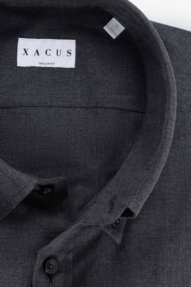 xacus Hemd Herren Xacus Regular Einfarbig 100% Baumwolle kragen Französisch Lange Ärmel Black Friday Preise