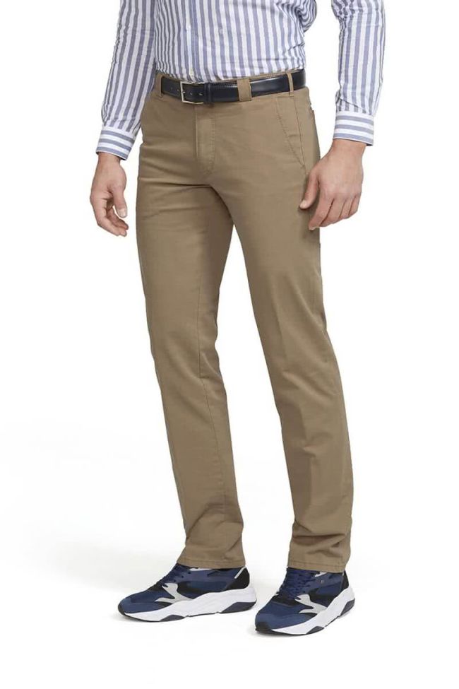 meyer Hose Herren Meyer Chinos Regular Einfarbig Heißer Verkauf