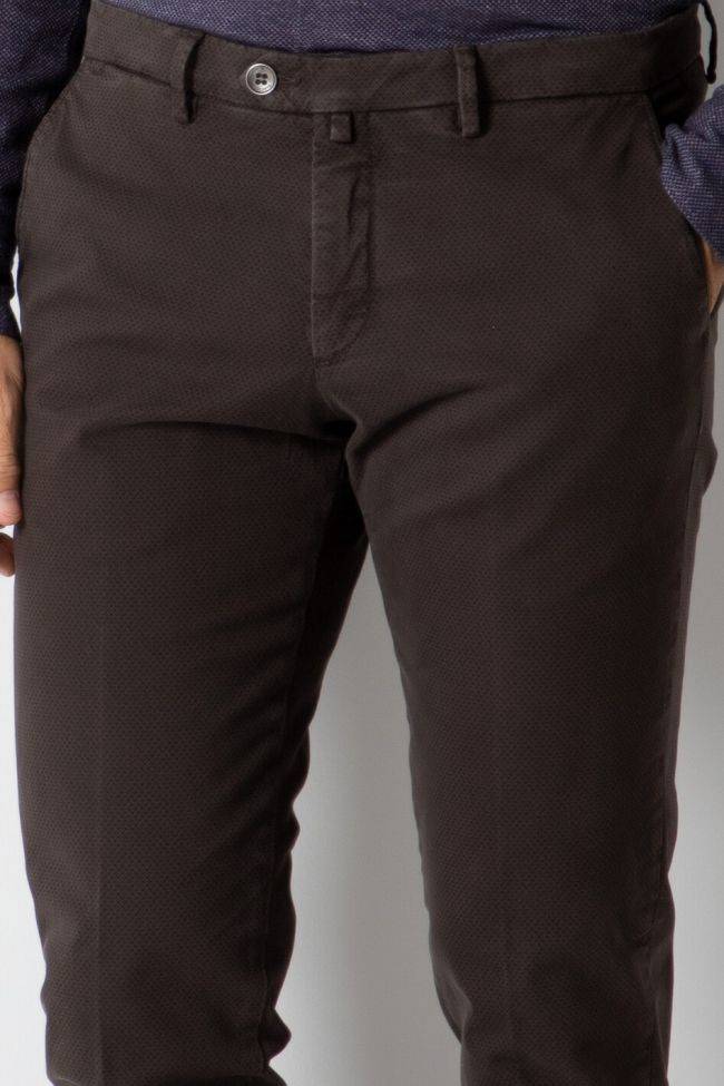 b-settecento Hose Herren B-Settecento Chinos Slim Halb Unifarben 97% Baumwolle 3% elastan Top Angebot