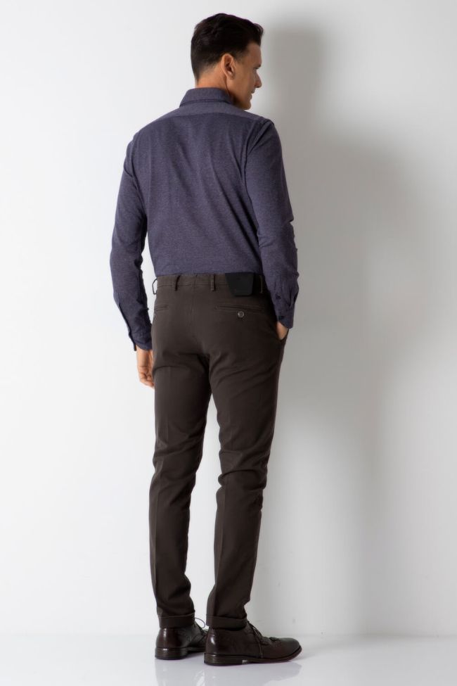 b-settecento Hose Herren B-Settecento Chinos Slim Halb Unifarben 97% Baumwolle 3% elastan Top Angebot