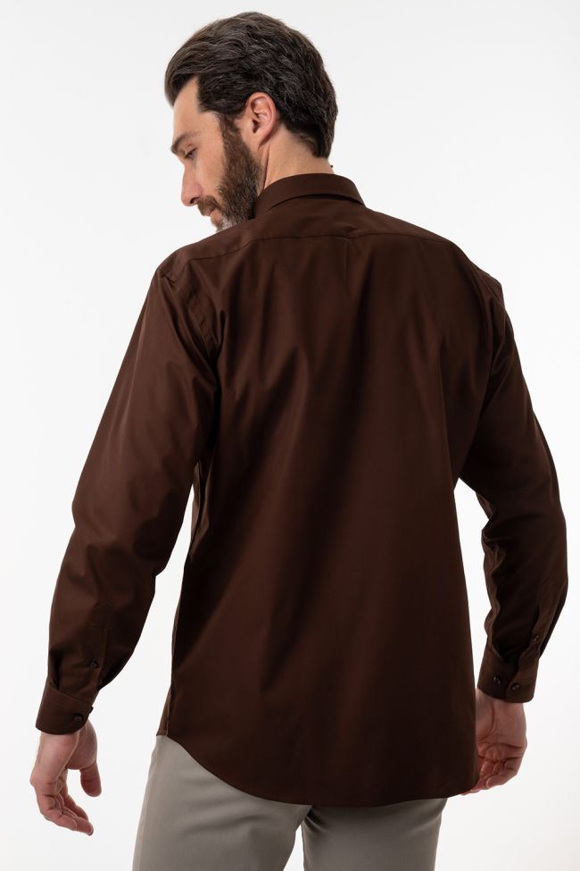 aplomb Hemd Herren Aplomb Classic Einfarbig 100% Baumwolle kragen Button-Down Lange Ärmel Saisonale Angebote