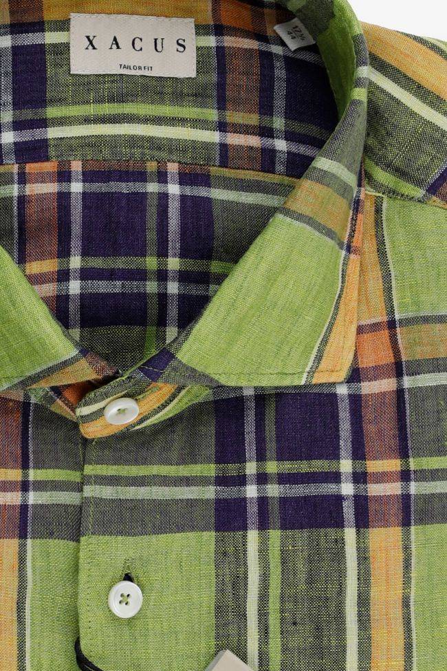 xacus Hemd Herren Xacus Regular Karo 100% Baumwolle kragen Französisch Lange Ärmel Kauf eins, bekomm eins gratis