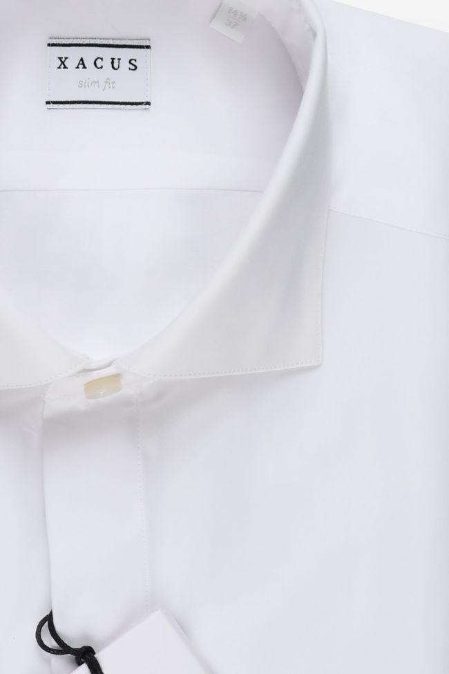 xacus Hemd Herren Xacus Slim Einfarbig 100% Baumwolle kragen Französisch Lange Ärmel Sonderangebote