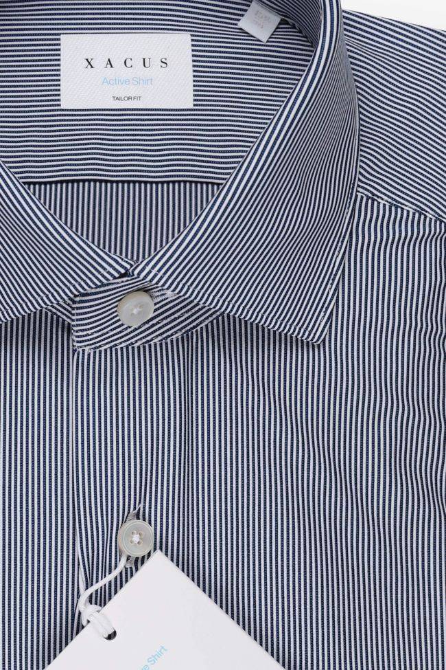 xacus Hemd Herren Xacus Regular Bügelfreie Streifen 83% polyamide 17% elastane kragen Französisch Lange Ärmel Letzter Tag