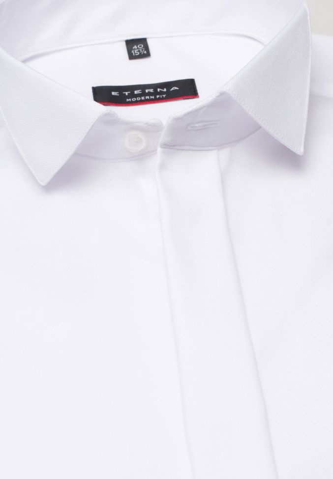eterna Hemd Herren Eterna Classic Bügelfreie kragen Kläppchenkragen Lange Ärmel Black Friday Preise