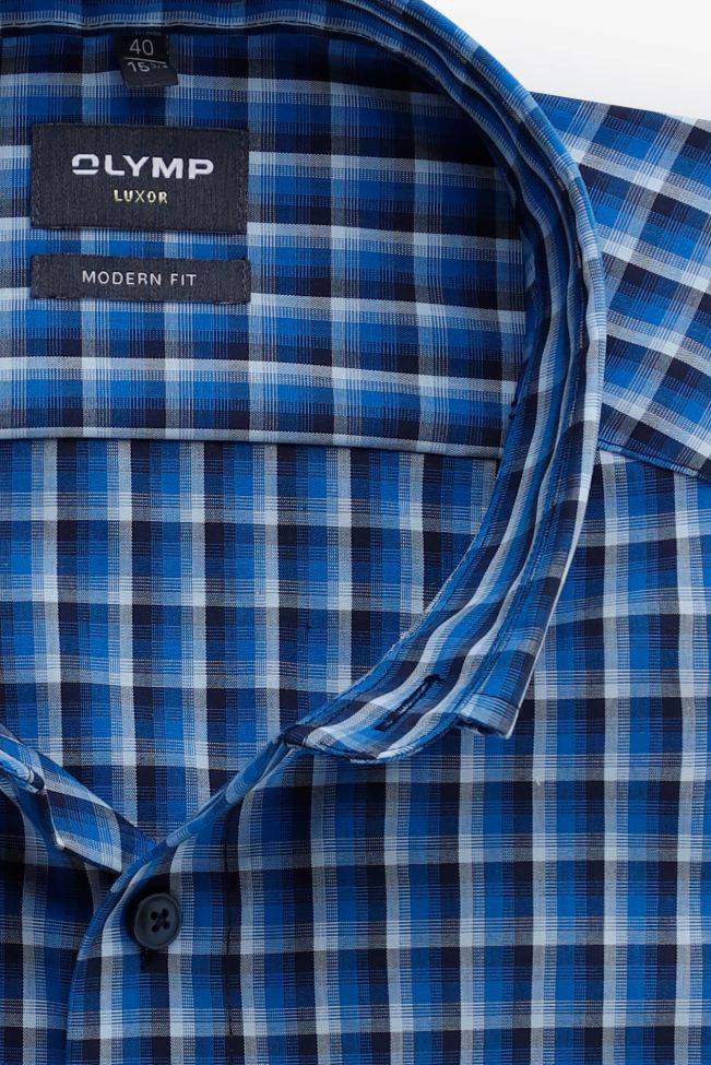 olymp Hemd Herren Olymp Classic Bügelfreie Karo 100% Baumwolle kragen Button-Down Lange Ärmel Kostenloser Versand