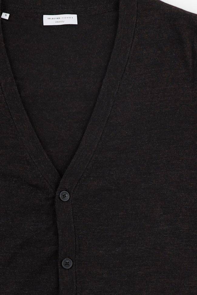selected Strickwaren Herren Selected Cardigan Slim Einfarbig 100% Merinowolle Top Angebot
