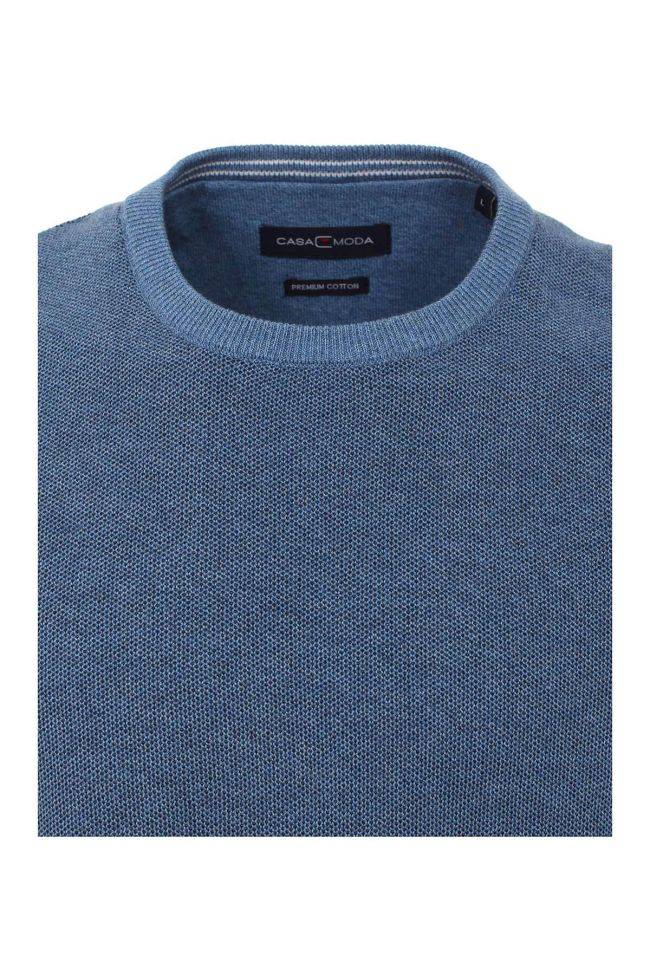 casamoda Strickwaren Herren Casamoda Rundhalsausschnitt Classic Einfarbig 90% Baumwolle 10% Polyester Kauf eins, bekomm eins gratis