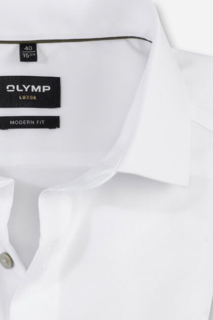 olymp Hemd Herren Olymp Classic Einfarbig kragen Französisch Lange Ärmel Kostenlose Rückgabe
