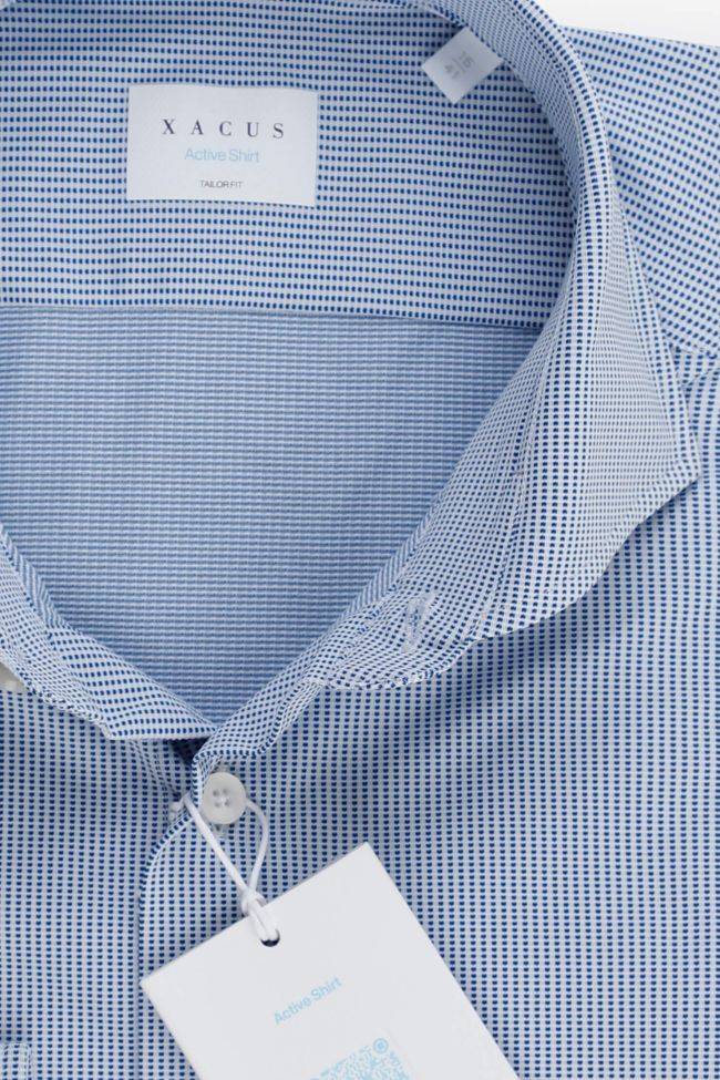 xacus Hemd Herren Xacus Regular Halb Unifarben 83% polyamide 17% elastane kragen Französisch Lange Ärmel Zeitbegrenzte Promotion