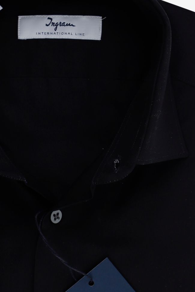 ingram Hemd Herren Ingram Slim Einfarbig 100% Baumwolle kragen Italienisch Lange Ärmel 50% Rabatt mit kostenlosem Versand