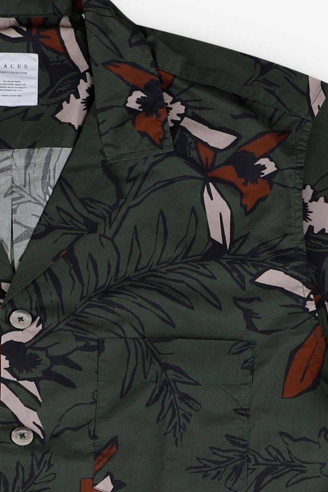 xacus Hemd Herren Xacus Regular Muster 100% Baumwolle kragen Hawaiikragen Kurze Ärmel Auslauf