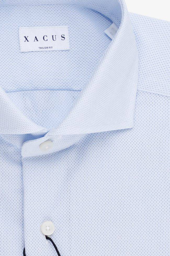 xacus Hemd Herren Xacus Regular Einfarbig 98% cotton 2% ea kragen Französisch Lange Ärmel im Angebot