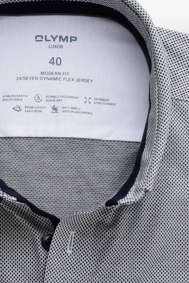olymp Hemd Herren Olymp Classic Halb Unifarben 92% Baumwolle 8% lycra kragen Button-Down Lange Ärmel Fabrikverkauf