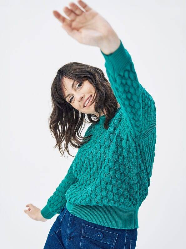 Mademoiselle YéYé Grobstrick Pullover aus Bio-Baumwolle Black Friday