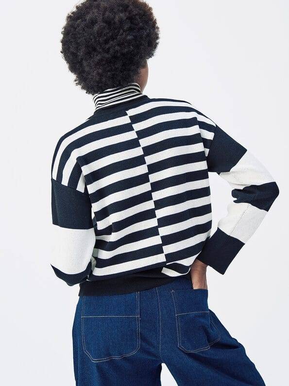 Mademoiselle YéYé Rollkragen Strickpullover aus Bio-Baumwolle Cyber Monday