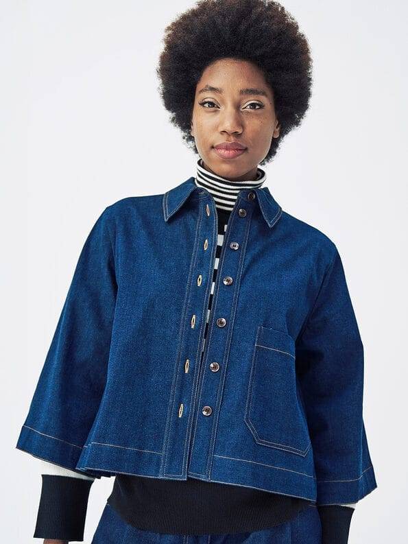 Mademoiselle YéYé Jeans Overshirt aus Bio-Baumwolle Muttertagsangebot