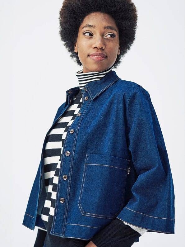 Mademoiselle YéYé Jeans Overshirt aus Bio-Baumwolle Muttertagsangebot
