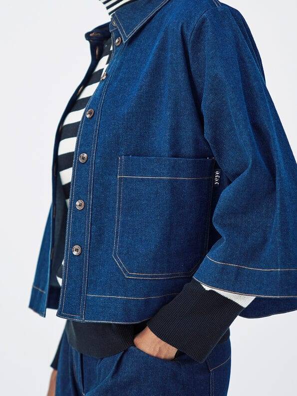 Mademoiselle YéYé Jeans Overshirt aus Bio-Baumwolle Muttertagsangebot
