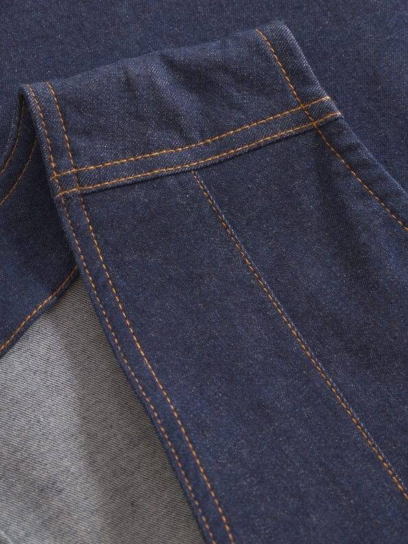 Mademoiselle YéYé Jeans Weste mit aufgesetzter Tasche aus Bio-Baumwolle Valentinstagsangebot