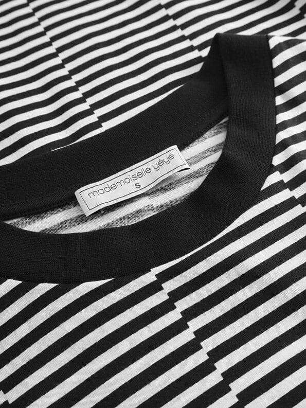 Mademoiselle YéYé T-Shirt mit Stickerei aus Bio-Baumwolle Lagerräumung