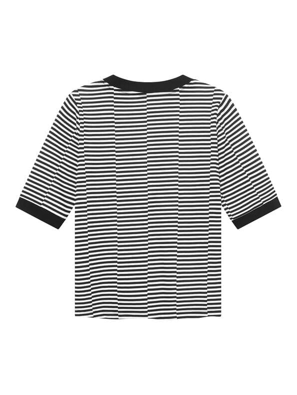 Mademoiselle YéYé T-Shirt mit Stickerei aus Bio-Baumwolle Lagerräumung