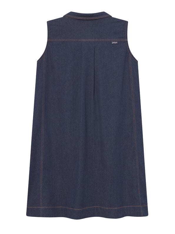 Mademoiselle YéYé Jeans Pinafore-Kleid mit Reißverschluss aus Bio-Baumwolle Top Angebot