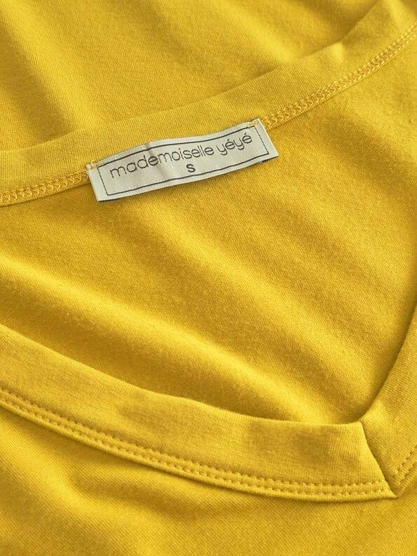 Mademoiselle YéYé Longsleeve mit V-Ausschnitt aus Ecovero by Lenzing Zeitlich begrenztes Angebot