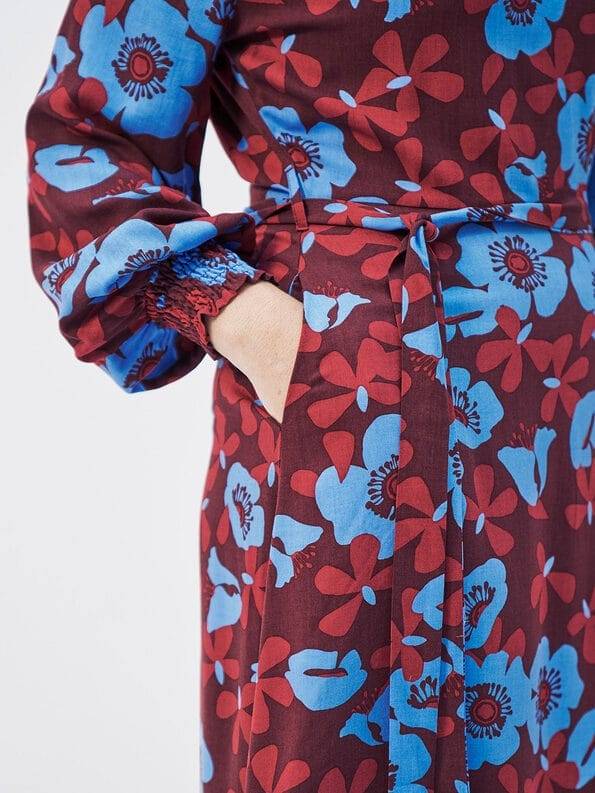 Mademoiselle YéYé Midikleid mit Saumschlitz aus Ecovero by Lenzing Tägliche Deals