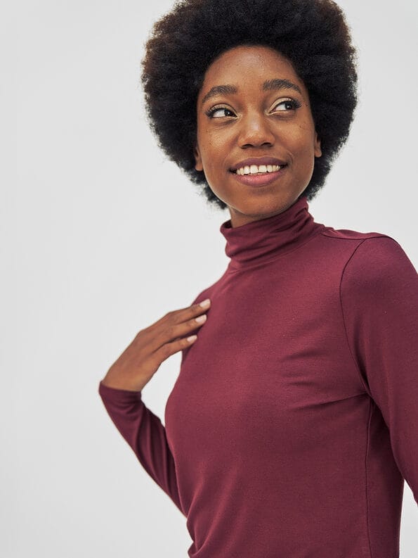 Mademoiselle YéYé Jersey Rollkragen aus Ecovero by Lenzing Tiefpreis