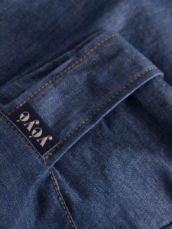 Mademoiselle YéYé Jeans Short mit weitem Bein aus Bio-Baumwolle Letzte 3 Tage