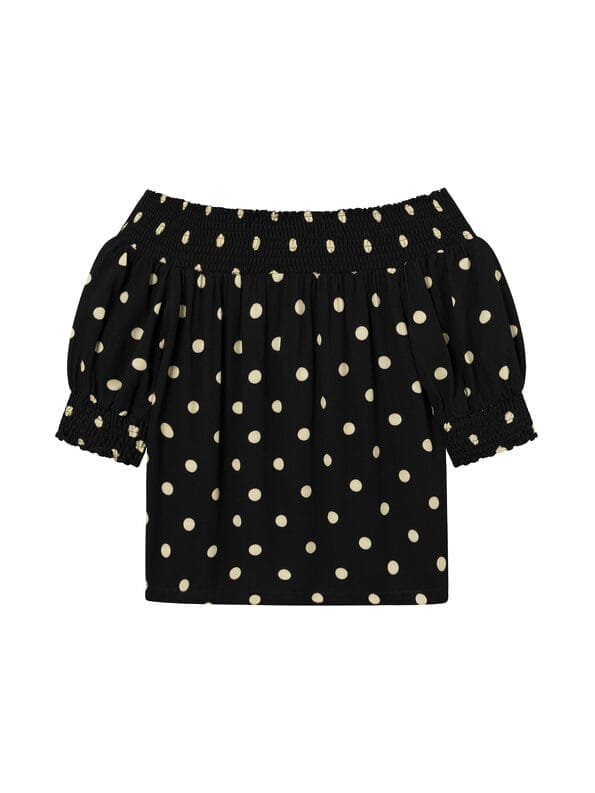 Mademoiselle YéYé Schulterfreie Bluse aus EcoVero by Lenzing Neueste Stile