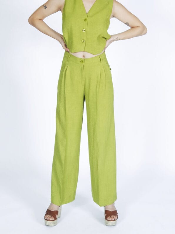 Mademoiselle YéYé Bundfaltenhose mit weitem Bein Zeitbegrenzte Promotion