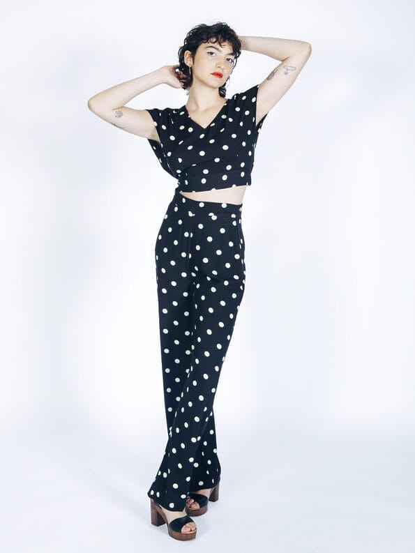 Mademoiselle YéYé Hose mit weitem Bein aus EcoVero by Lenzing Bis zu 60% Rabatt