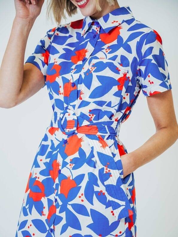 Mademoiselle YéYé Hemdblusenkleid aus Bio-Baumwolle 50% Rabatt mit kostenlosem Versand