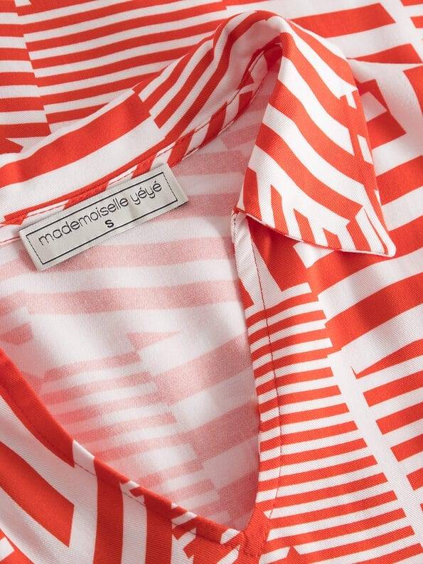 Mademoiselle YéYé Kleid mit V-Ausschnitt aus EcoVero by Lenzing Black Friday Preise