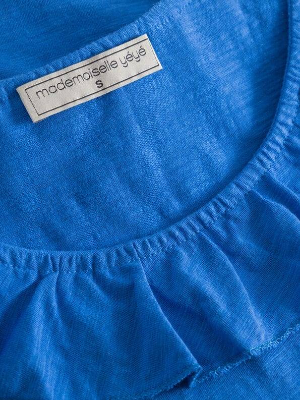 Mademoiselle YéYé Top mit gerüschtem Ausschnitt aus Bio-Baumwolle 50% Rabatt für begrenzte Zeit