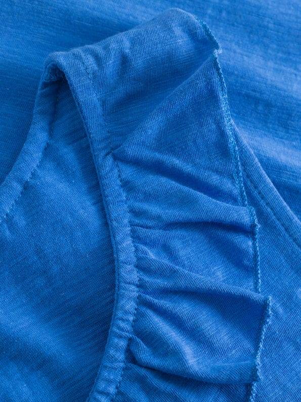 Mademoiselle YéYé Top mit gerüschtem Ausschnitt aus Bio-Baumwolle 50% Rabatt für begrenzte Zeit
