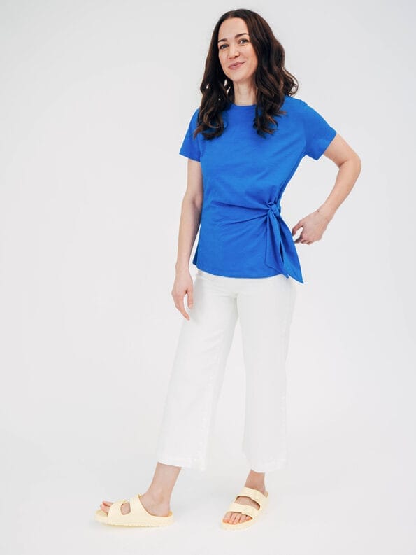 Mademoiselle YéYé Shirt mit Knotendetail aus Bio-Baumwolle Rabatte dieses Monats