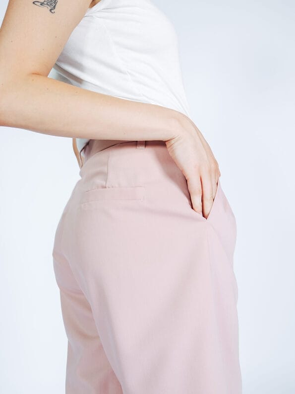Mademoiselle YéYé Bundfaltenhose mit verkürztem Bein und Bindeband Auslauf