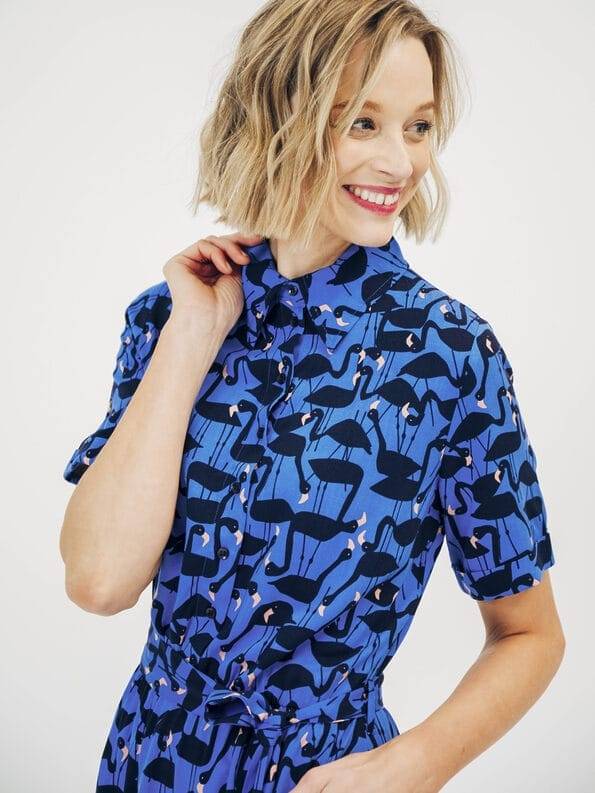 Mademoiselle YéYé Hemdblusenkleid aus EcoVero by Lenzing Verkauf