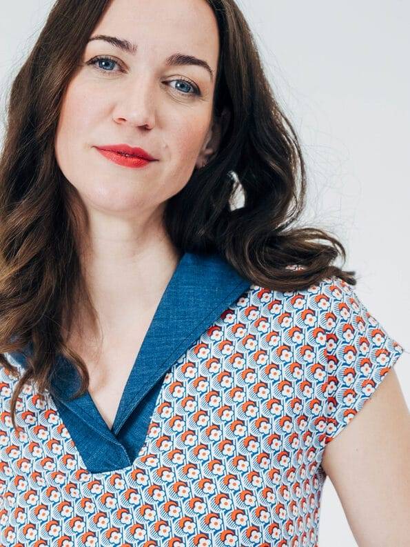 Mademoiselle YéYé Jerseytop mit Matrosenkragen aus EcoVero by Lenzing Versandkostenfrei