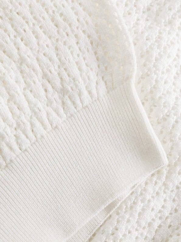 Mademoiselle YéYé Ajour Stricktop aus Bio-Baumwolle Preisnachlass