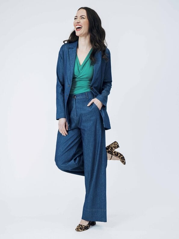 Mademoiselle YéYé Jeansblazer aus Bio-Baumwolle Weihnachtsangebot