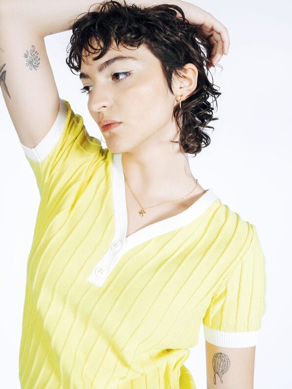 Mademoiselle YéYé Stricktop aus Bio-Baumwolle Valentinstagsangebot