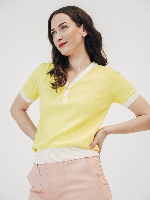 Mademoiselle YéYé Stricktop aus Bio-Baumwolle Valentinstagsangebot