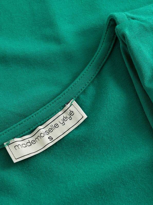 Mademoiselle YéYé Jersey Top mit tiefem Ausschnitt aus Tencel by Lenzing Lagerräumung