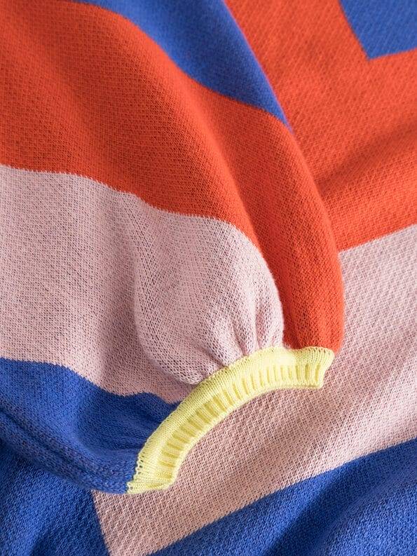 Mademoiselle YéYé Strickpullover mit Ballonärmeln aus Bio-Baumwolle Neueste Mode